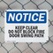 Signmission Keep Clear Do Not Block Fire Door Swing Path OSHA Notice Sign, Plastic, 10in W x 7in L, 2PK OS-2PACK-NS-P-710-L-13789 - alternate 8